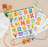 Alphabet Puzzle Set with Flashcards and Whiteboard
