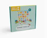 Alphabet Puzzle Set with Flashcards and Whiteboard