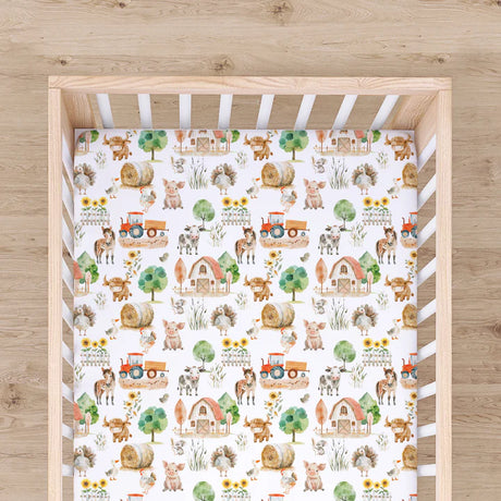 Honey Lemonade Crib Sheet - Farm Life - Kid's Stuff Superstore