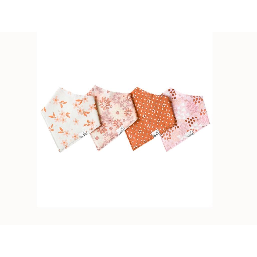 Copper Pearl Baby Bandana Bibs 4 Pack - Rue