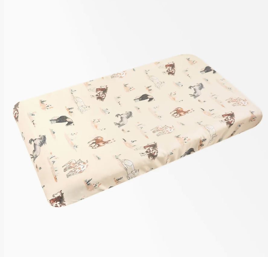 Copper Pearl Changing Pad Cover - Montana