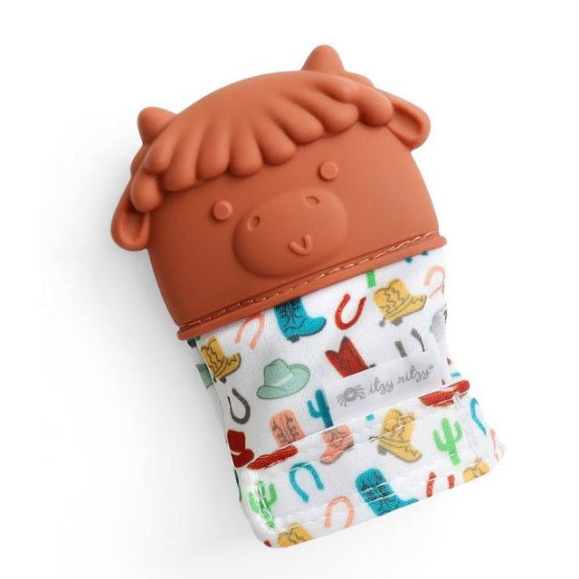 Itzy Ritzy Teething Mitt - Highland Cow - Kid's Stuff Superstore