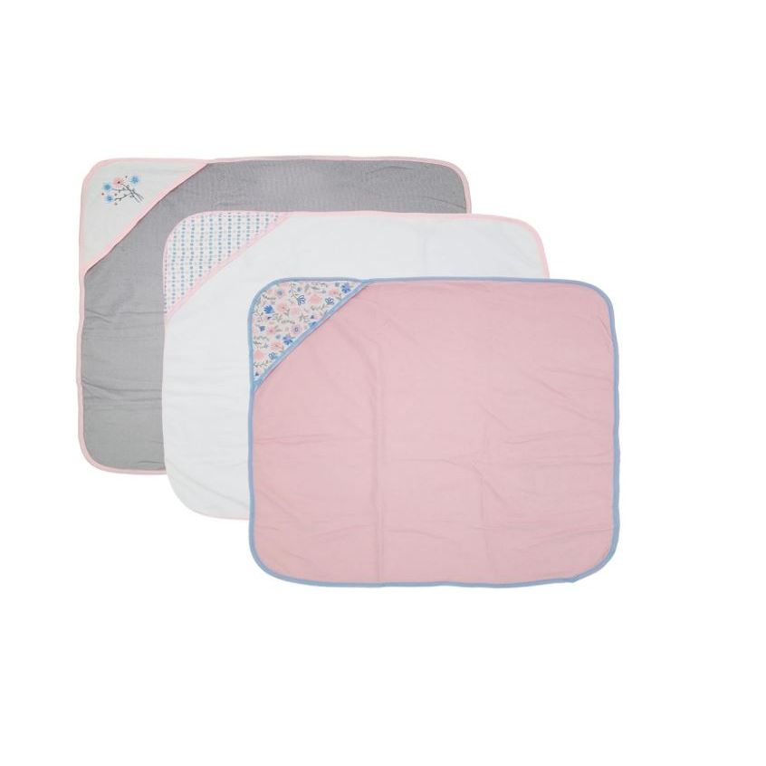 3 pack Hooded Towels - Pink - Kid's Stuff Superstore