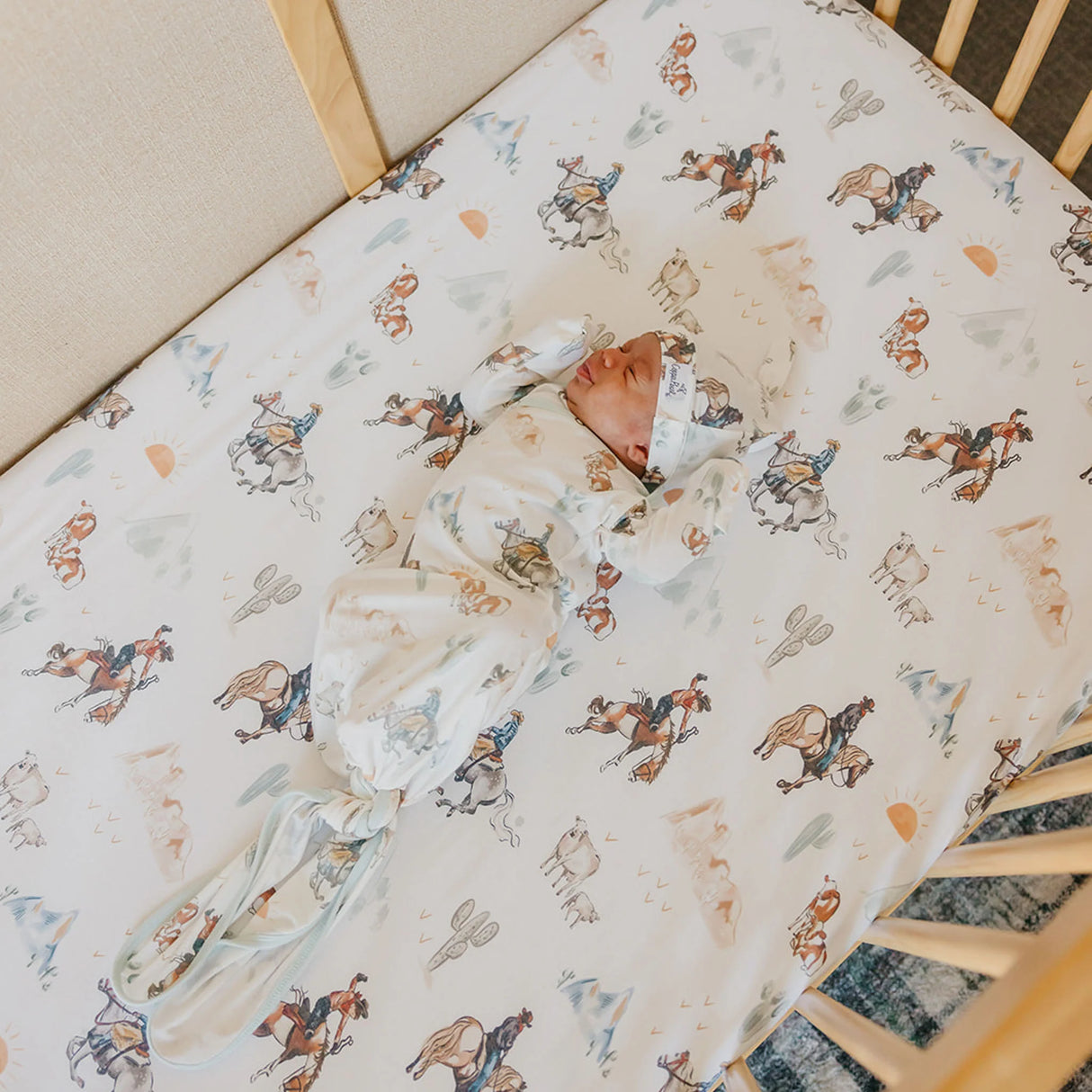 Copper Pearl Fitted Crib Sheet - Boone - Kid's Stuff Superstore
