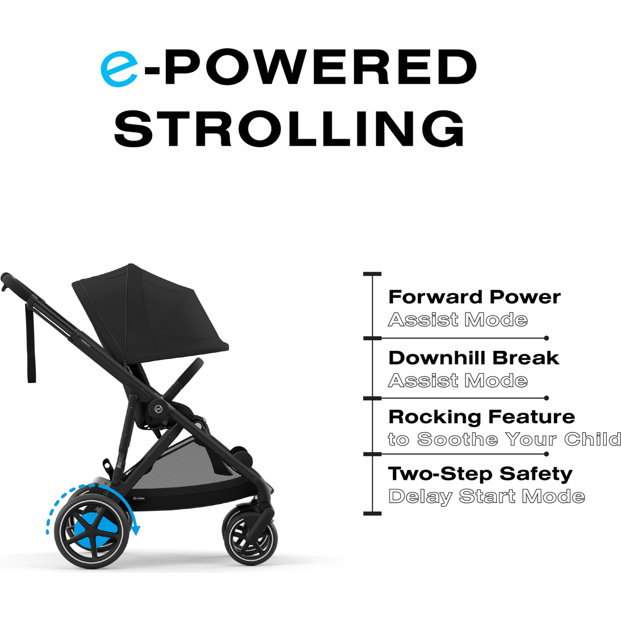 Cybex e-Gazelle S Electronic Assist Stroller