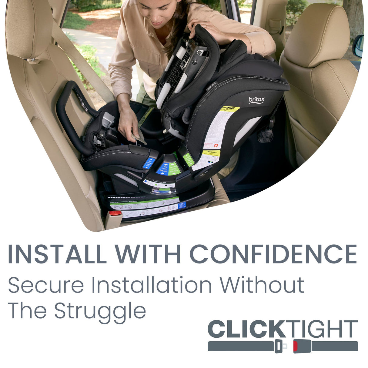 Britax Poplar S Convertible 2-in-1 Car Seat with ClickTight - Kid's Stuff Superstore