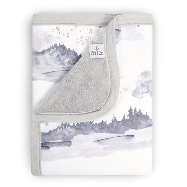 Oilo Jersey Cuddle Blanket - Mountains - Kid's Stuff Superstore