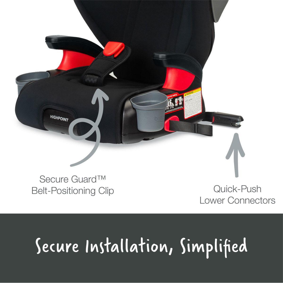 Britax Highpoint Backless Belt-Positioning Booster Seat with Safewash - Kid's Stuff Superstore