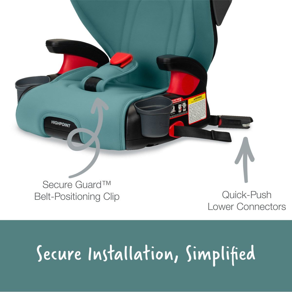 Britax Highpoint Backless Belt-Positioning Booster Seat with Safewash - Kid's Stuff Superstore