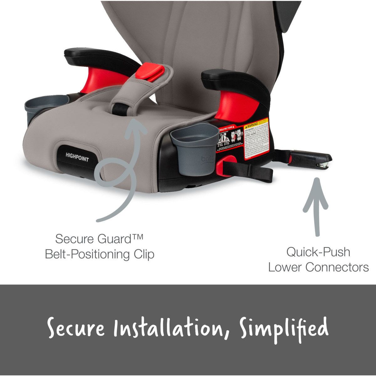 Britax Highpoint Backless Belt-Positioning Booster Seat with Safewash - Kid's Stuff Superstore