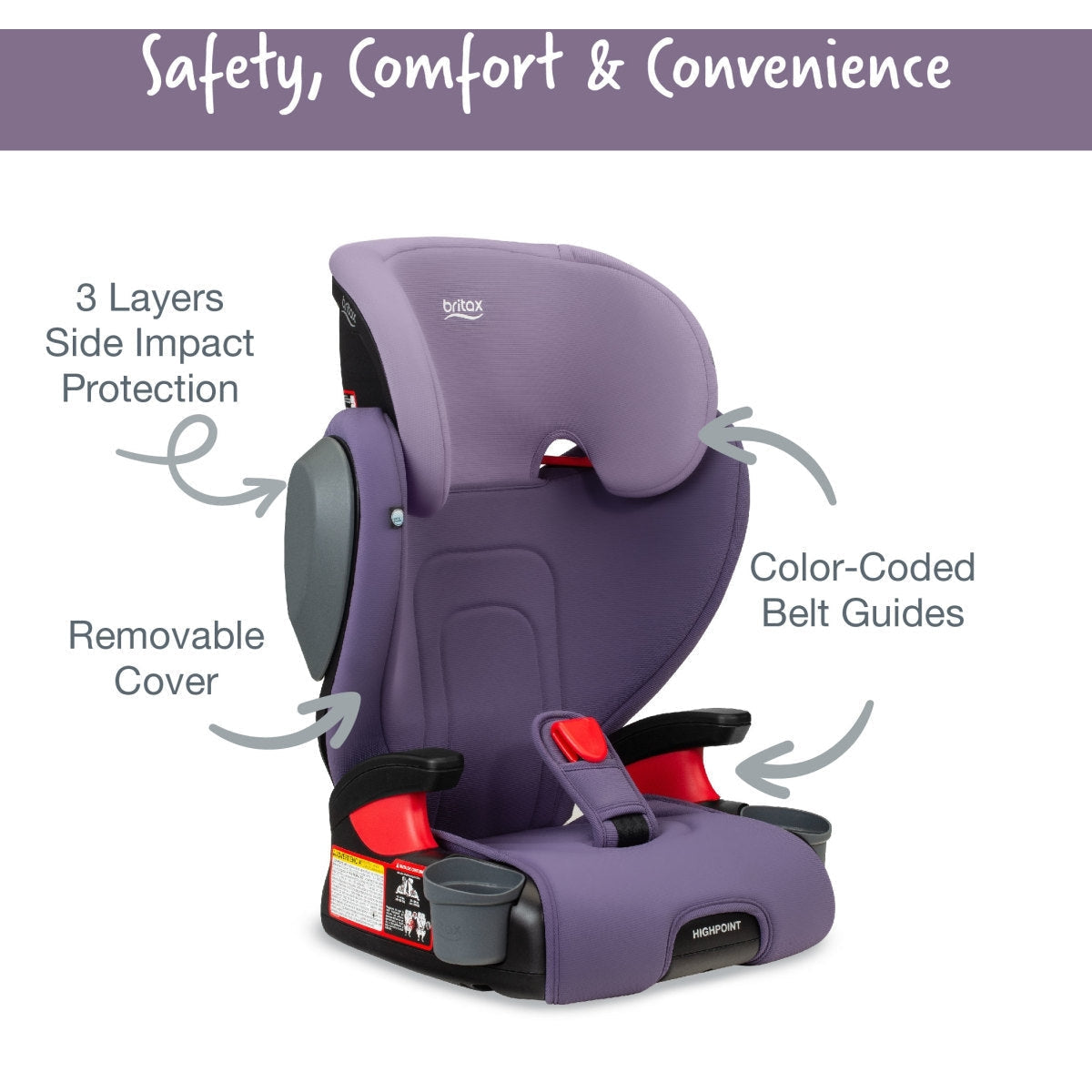 Britax Highpoint Backless Belt-Positioning Booster Seat with Safewash - Kid's Stuff Superstore