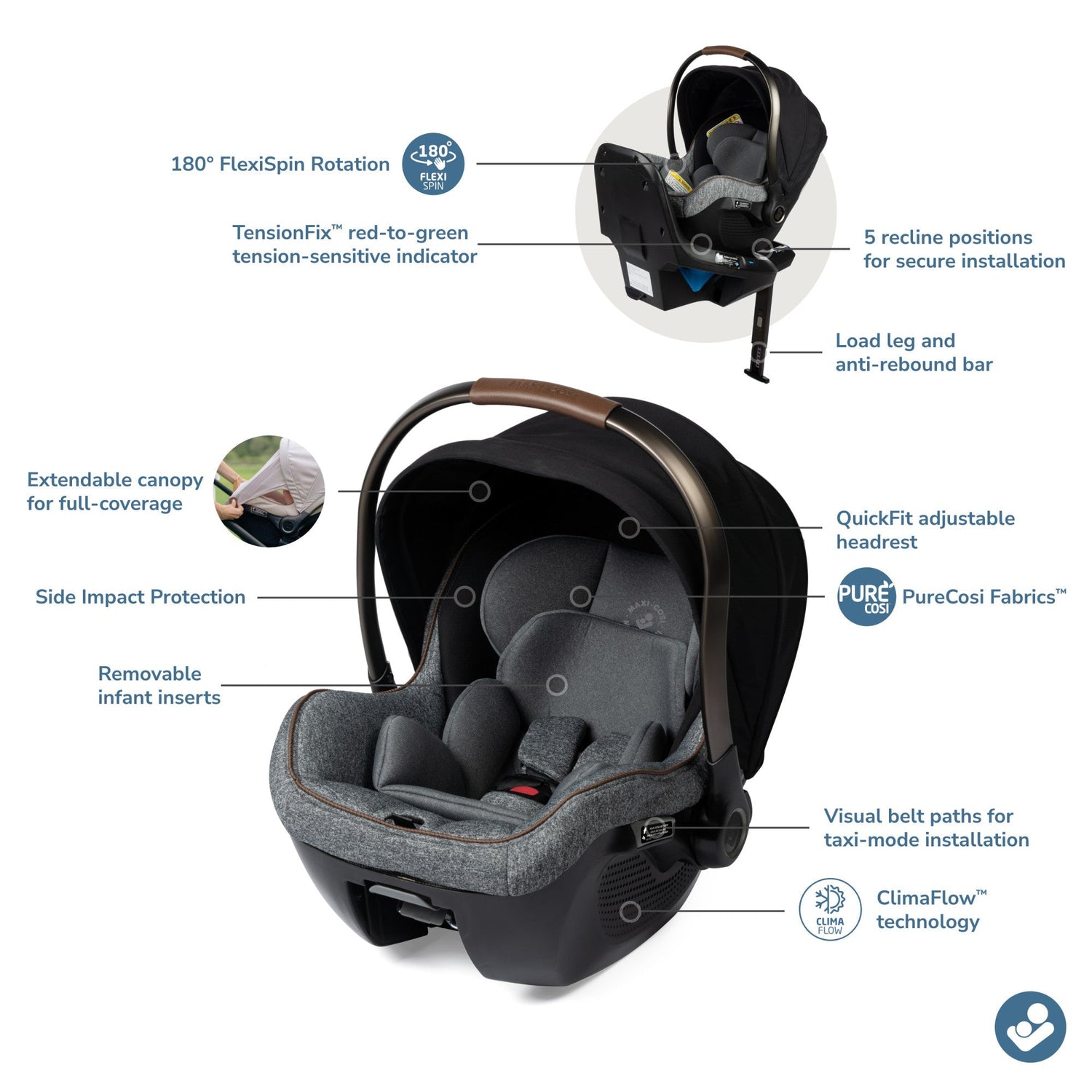 Maxi-Cosi Peri 180° Rotating Infant Car Seat - Kid's Stuff Superstore