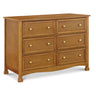 DaVinci Kalani 6-Drawer Double Wide Dresser - Chestnut - Kid's Stuff Superstore