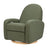 Babyletto Nami Glider Recliner w/ Electronic Control and USB - Olive Boucle with Light Wood Base - Kid's Stuff Superstore