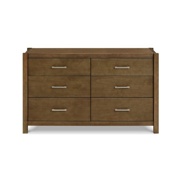 Monogram by Namesake Hemsted 6-Drawer Assembled Dresser - Walnut Driftwood - Kid's Stuff Superstore