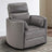 Brixy Venice Power Recliner - Grey Leather - Kid's Stuff Superstore
