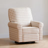 Monogram by Namesake Monroe Pillowback Power Recliner - Tan Gingham - Kid's Stuff Superstore
