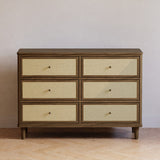 Namesake Marin with Cane 6 Drawer Assembled Dresser