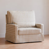 Namesake Crawford Chair and a Half Pillowback Swivel Glider