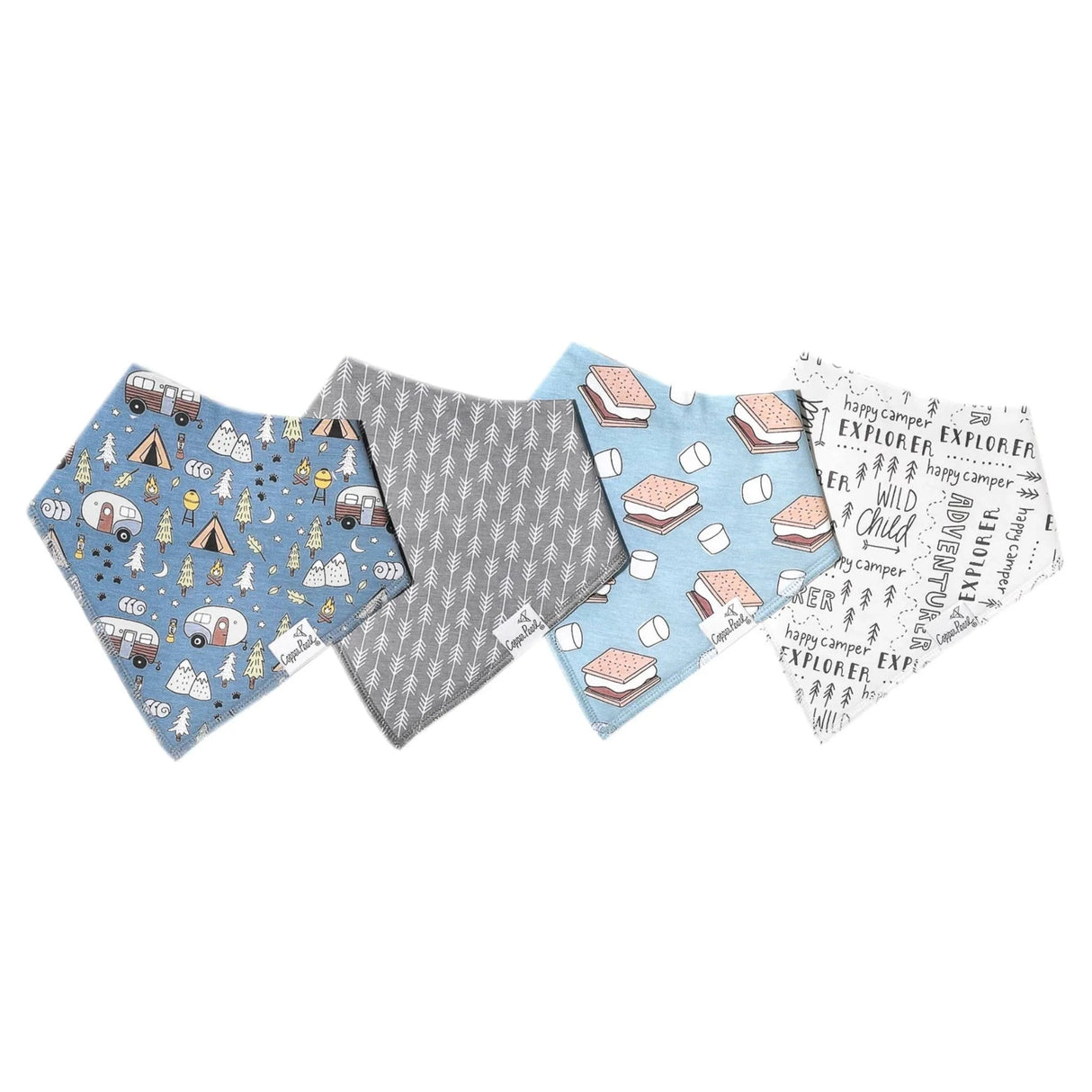 Copper Pearl Baby Bandana Bibs 4 Pack
