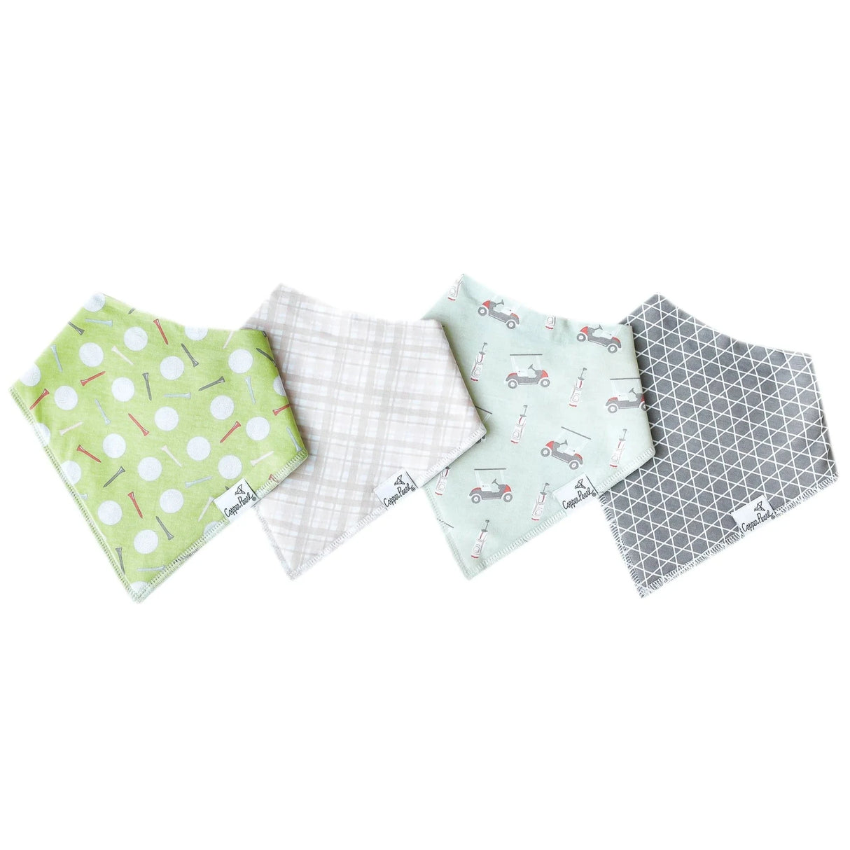 Copper Pearl Baby Bandana Bibs 4 Pack