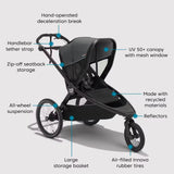 Baby Jogger City Prix Jogging Stroller - Ambition Black