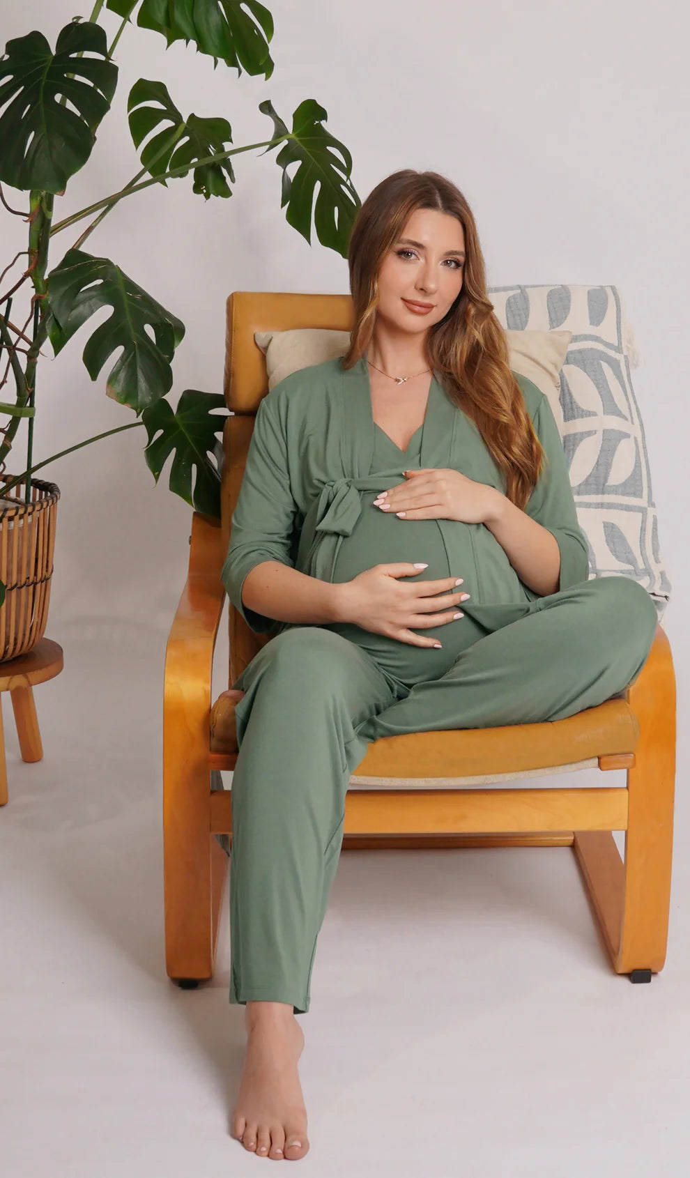 Everly Grey 5 Pc Matching Set - Basil
