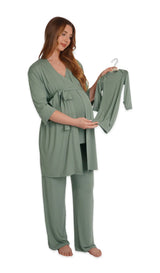 Everly Grey 5 Pc Matching Set - Basil