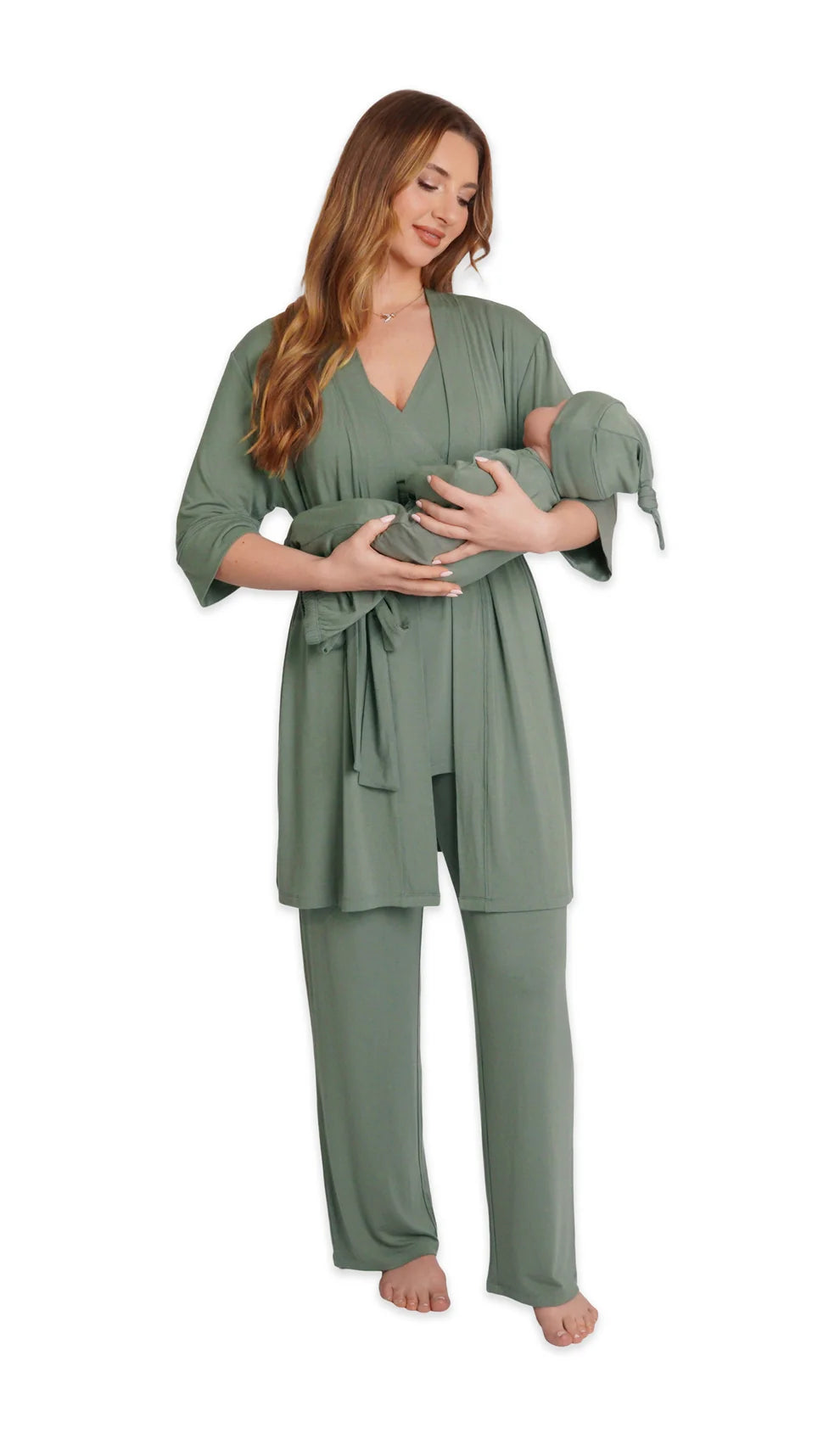 Everly Grey 5 Pc Matching Set - Basil