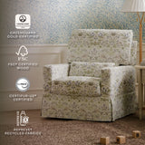 Morris & Co. x Namesake Crawford Pillowback Comfort Swivel Glider