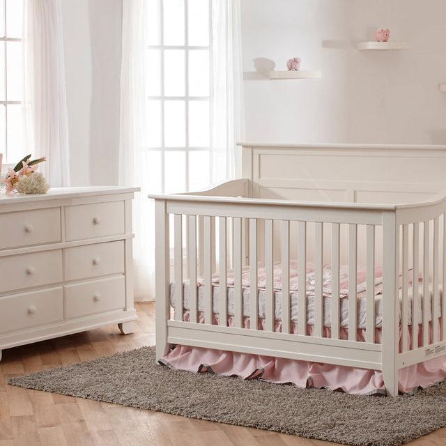 Pali Napoli Flat-Top Forever Crib + Double Dresser Set - Kid's Stuff Superstore