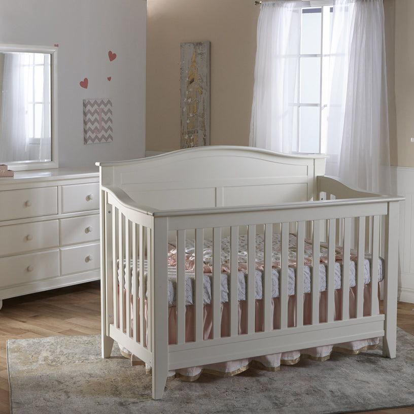 Pali Napoli Curve-Top Forever Crib + Double Dresser - Kid's Stuff Superstore