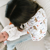 Copper Pearl Premium Baby Burp Cloths 3-Pack - Lumberjack