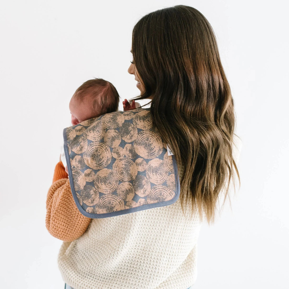 Copper Pearl Premium Baby Burp Cloths 3-Pack - Lumberjack