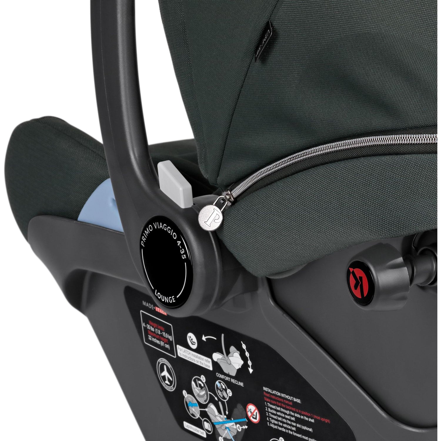 PEG Primo Viaggio Lounge Infant Car Seat + Load Leg Base - Kid's Stuff Superstore