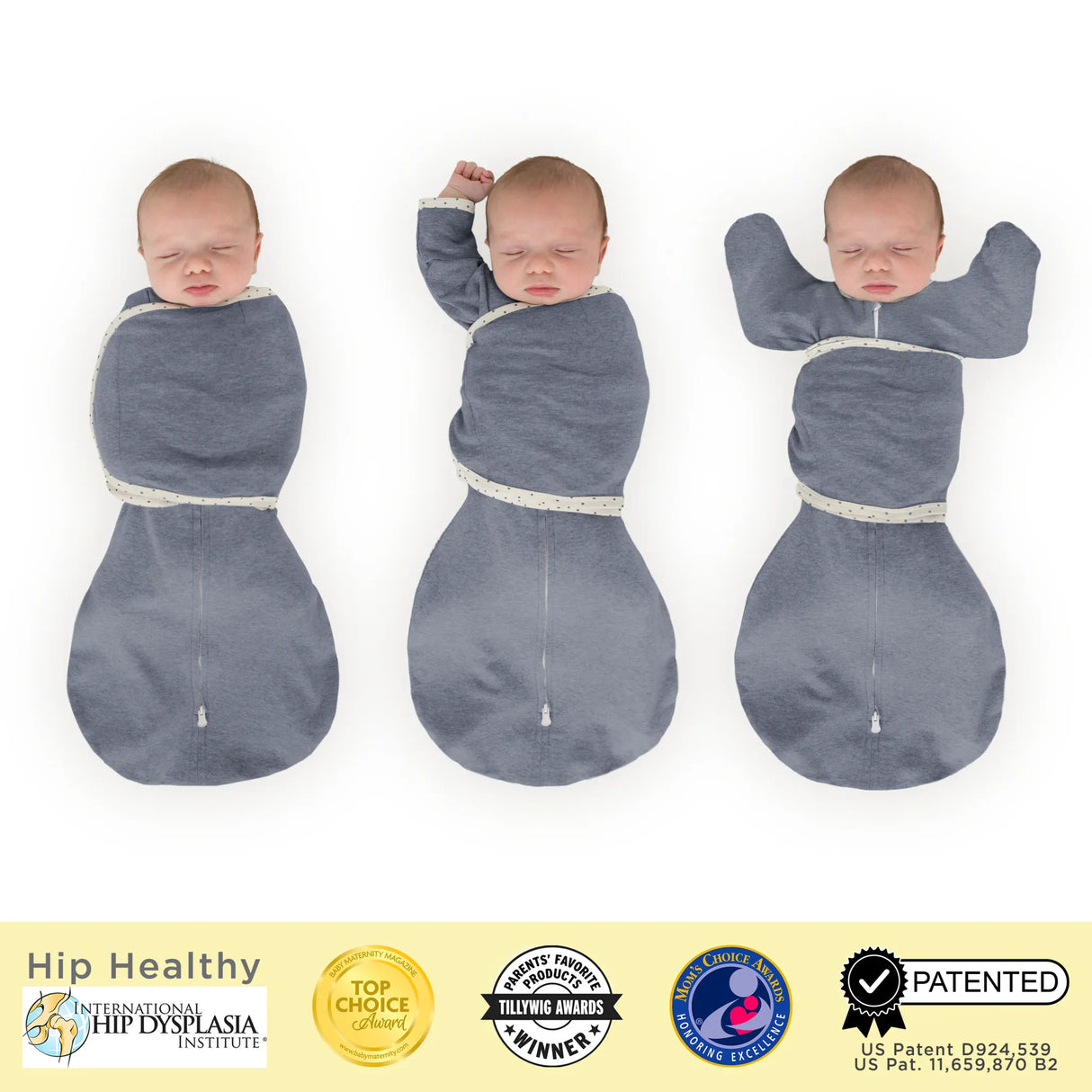 Swaddle Designs Omni Swaddle Sack - Heathered Denim - Kid's Stuff Superstore