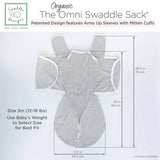 Swaddle Designs Organic Omni Swaddle Sack with Wrap - Sand Dollar - Kid's Stuff Superstore