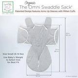 Swaddle Designs Organic Omni Swaddle Sack with Wrap - Sand Dollar - Kid's Stuff Superstore