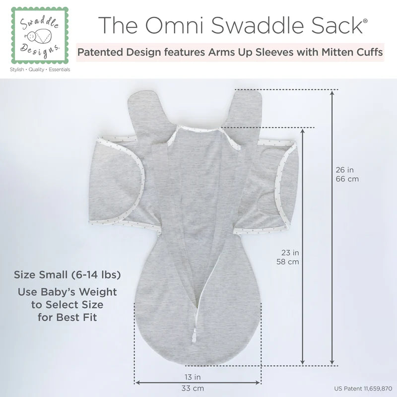 Swaddle Designs Omni Swaddle Sack - Heathered Gold - Kid's Stuff Superstore