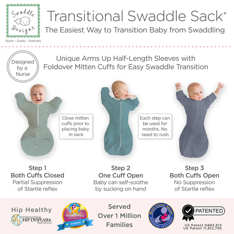 Swaddle Designs Transitional Swaddle Sack - Watercolor Mountains & Trees - Kid's Stuff Superstore