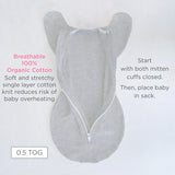 Swaddle Designs Organic Transitional Swaddle Sack - Watercolor Poppies - Kid's Stuff Superstore