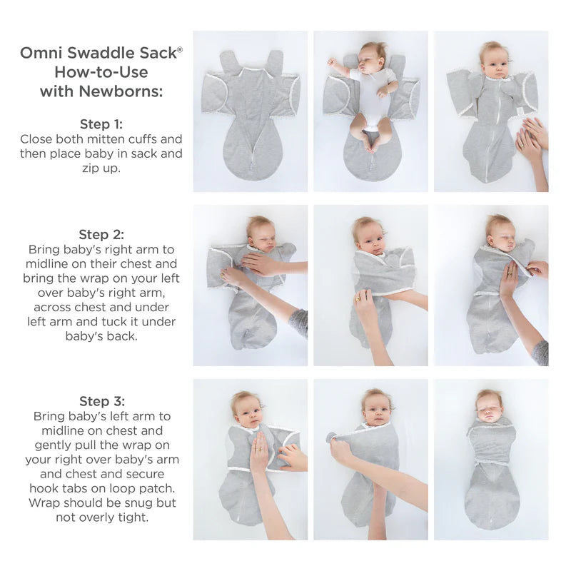 Swaddle Designs Organic Omni Swaddle Sack with Wrap - Sand Dollar - Kid's Stuff Superstore