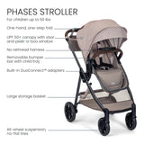 Britax Phases Travel System with Arbor Infant Car Seat + StayTight Base - Kid's Stuff Superstore