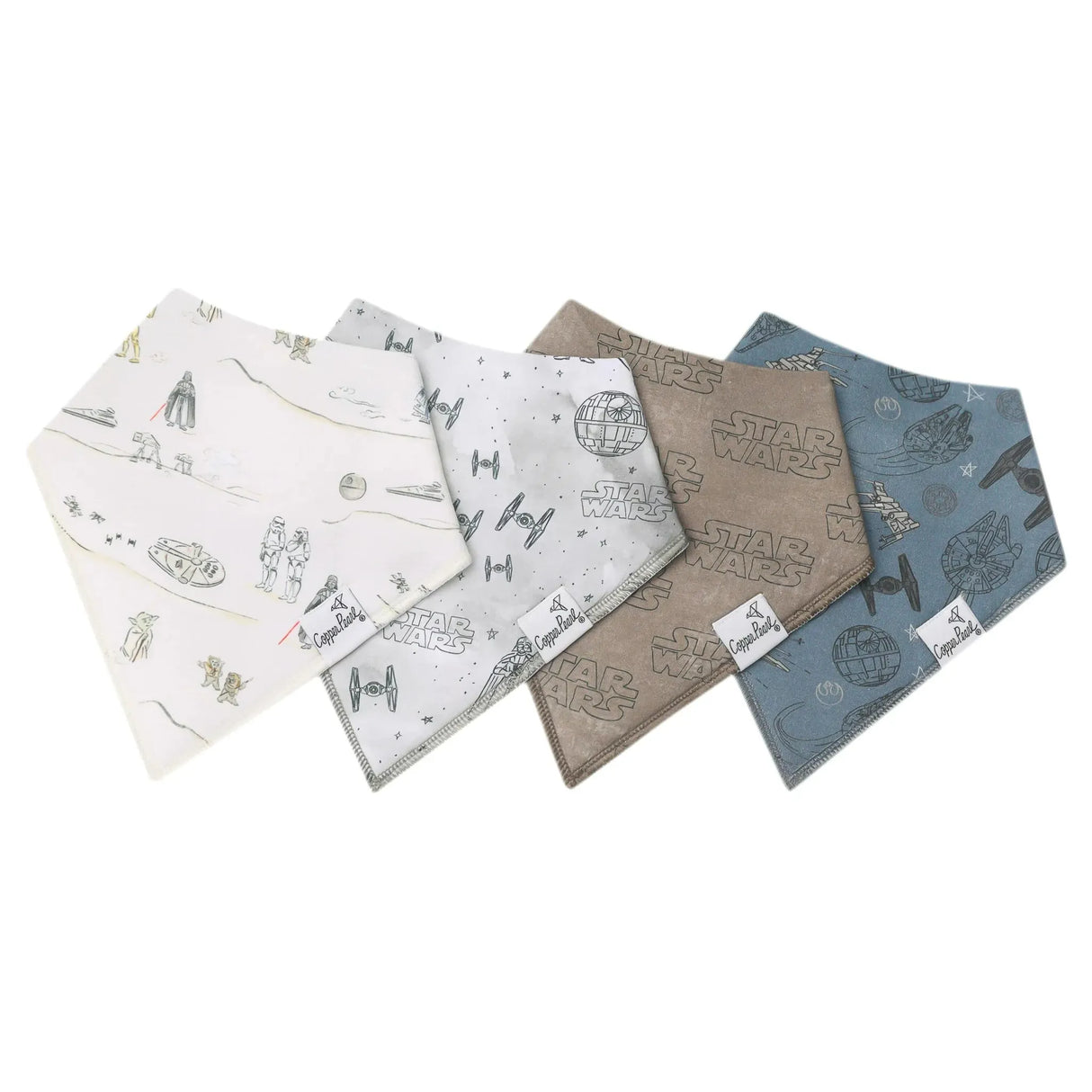 Copper Pearl Baby Bandana Bibs 4 Pack