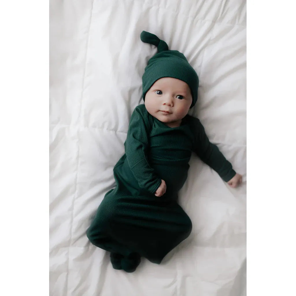 Three Little Tots Knotted Gown + Hat - Kid's Stuff Superstore