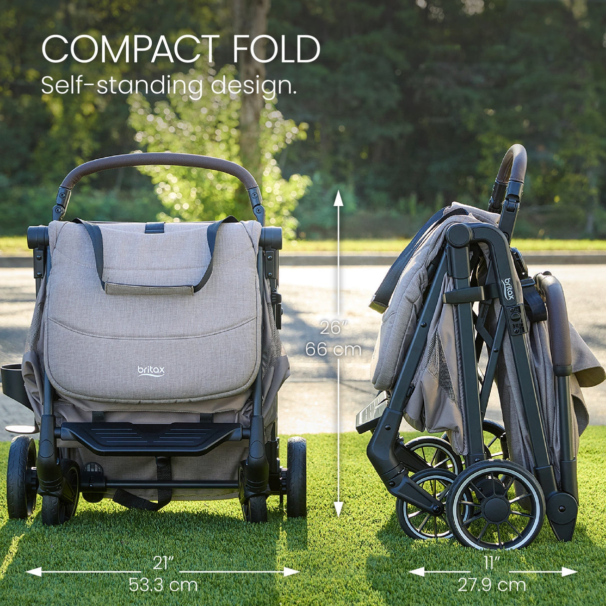 Britax Juniper+ Compact Stroller wiith One-Hand RapidFold - Kid's Stuff Superstore