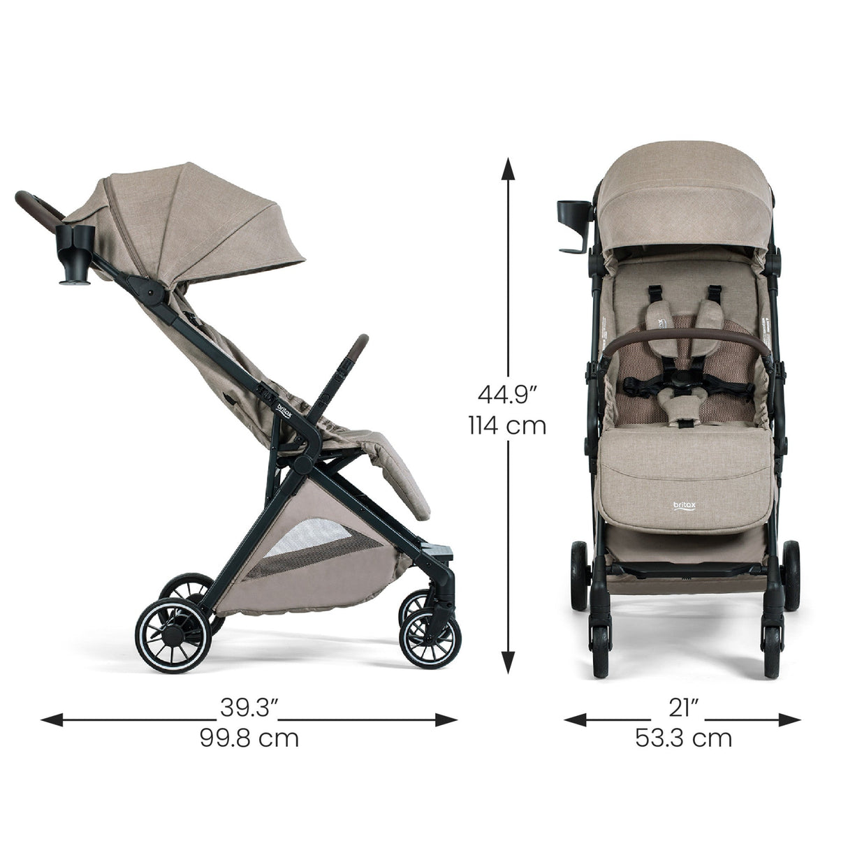 Britax Juniper+ Compact Stroller wiith One-Hand RapidFold - Kid's Stuff Superstore