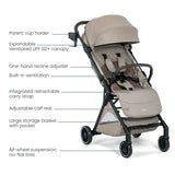 Britax Juniper+ Compact Stroller wiith One-Hand RapidFold - Kid's Stuff Superstore
