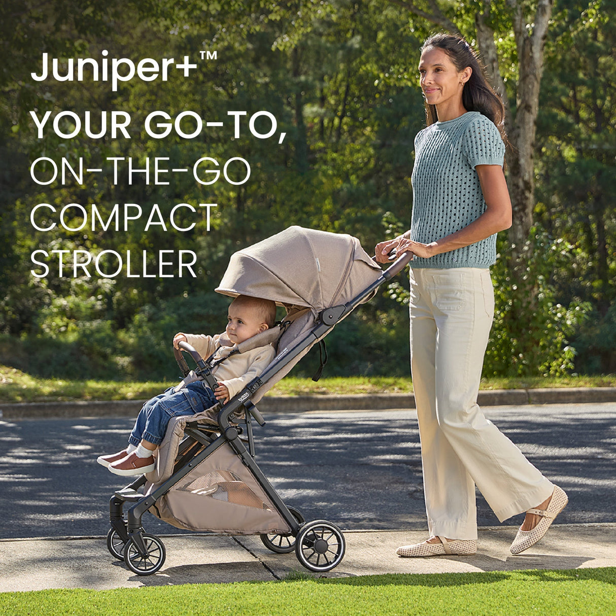 Britax Juniper+ Compact Stroller wiith One-Hand RapidFold - Kid's Stuff Superstore