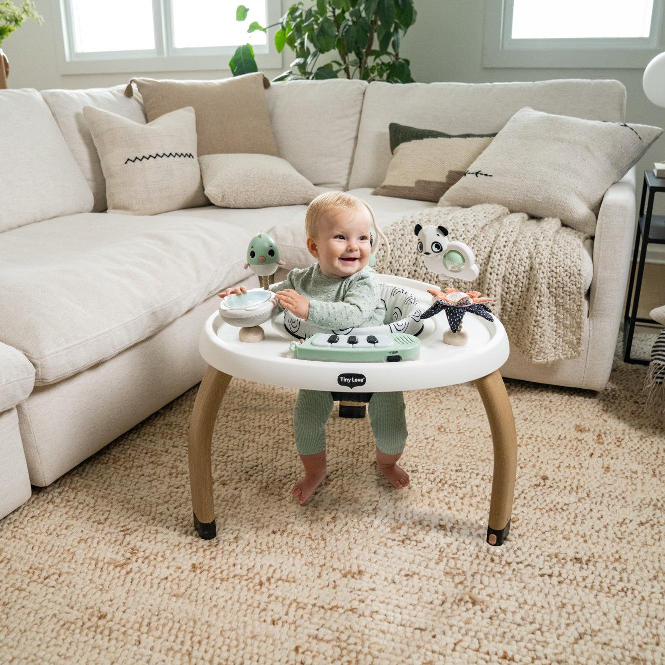 Tiny Love 5-in-1 Black & White Stationary Activity Center - Kid's Stuff Superstore